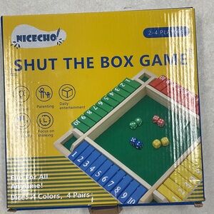 Nicecho Shut the Box Game - Yellow, Green, Blue, Red